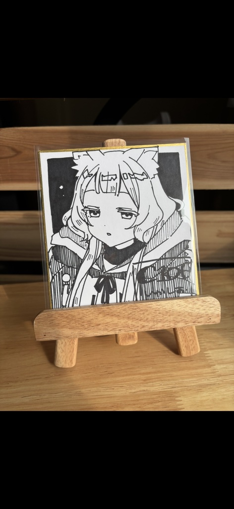 【C106】モノクロ原画色紙