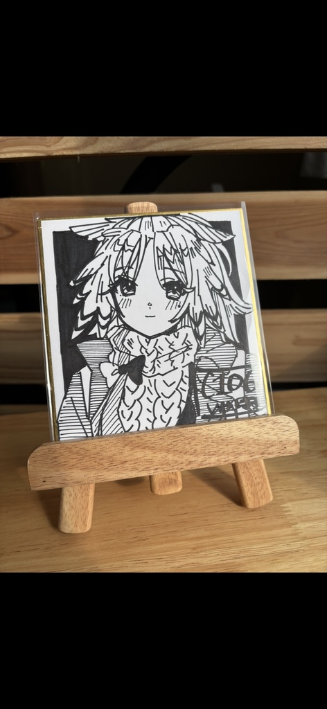 【C106】モノクロ原画色紙