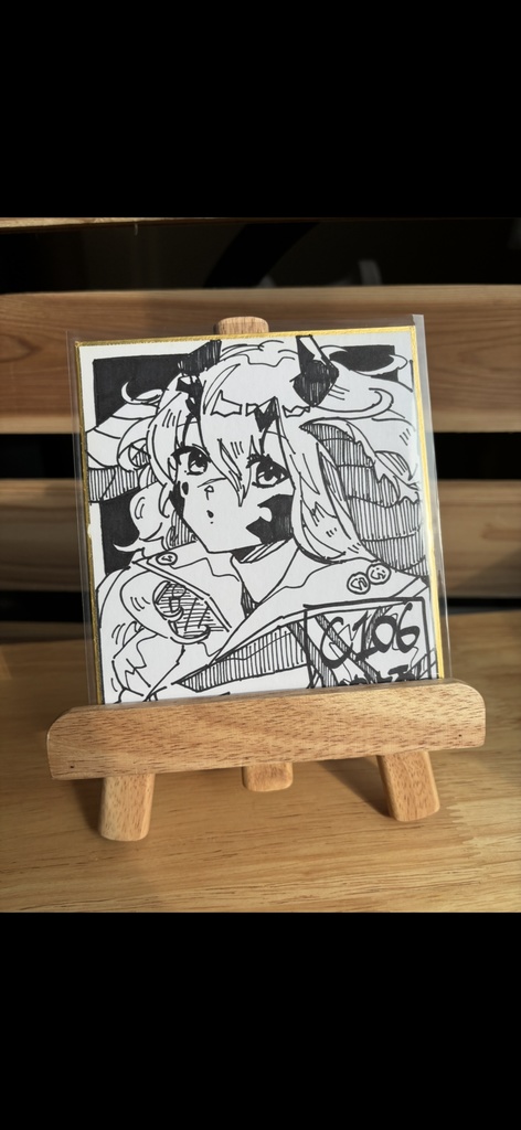 【C106】モノクロ原画色紙