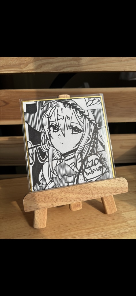 【C106】モノクロ原画色紙