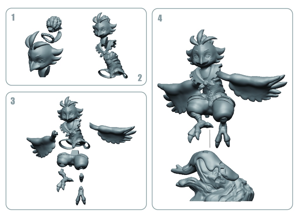 Zelda Tulin - Normal version - 3D Printing 3D print model