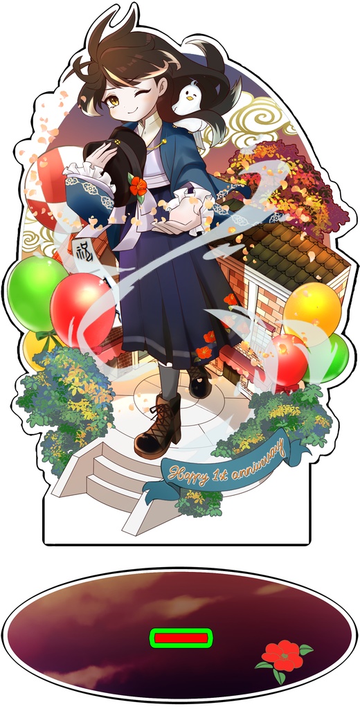 <限定>１周年記念_ビッグアクリルスタンド
