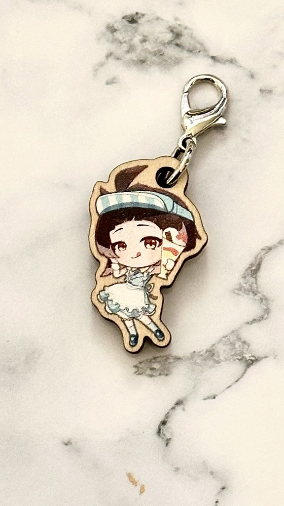 【記念グッズ/ウッドキーホルダー】フルーツパーラーキーホルダー