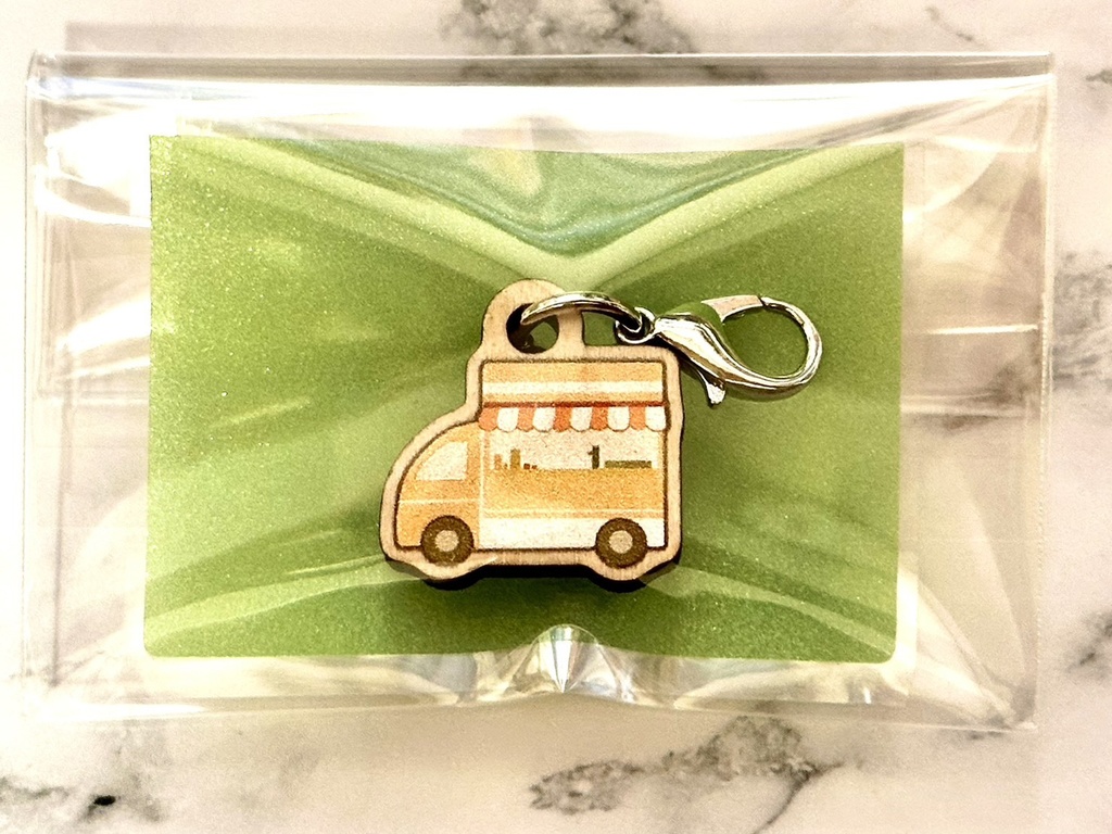 【記念グッズ/ウッドキーホルダー】フルーツパーラーキーホルダー