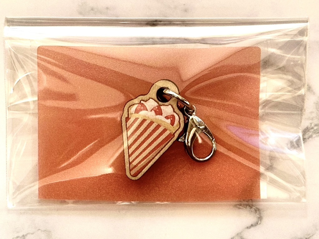 【記念グッズ/ウッドキーホルダー】フルーツパーラーキーホルダー