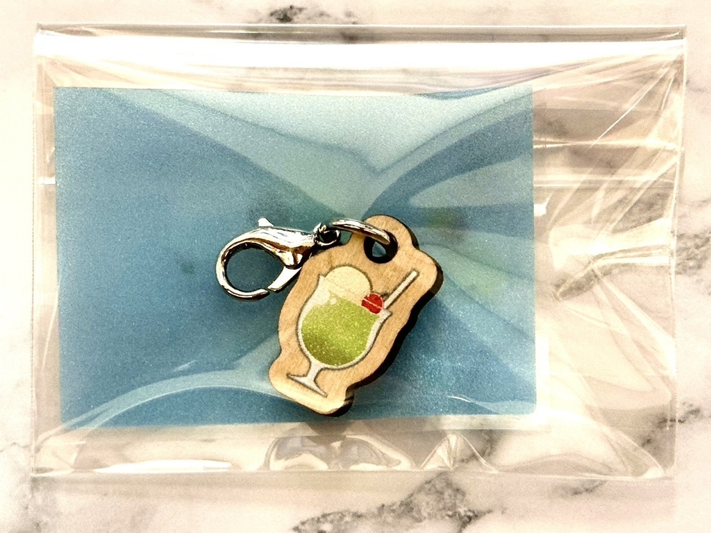 【記念グッズ/ウッドキーホルダー】フルーツパーラーキーホルダー