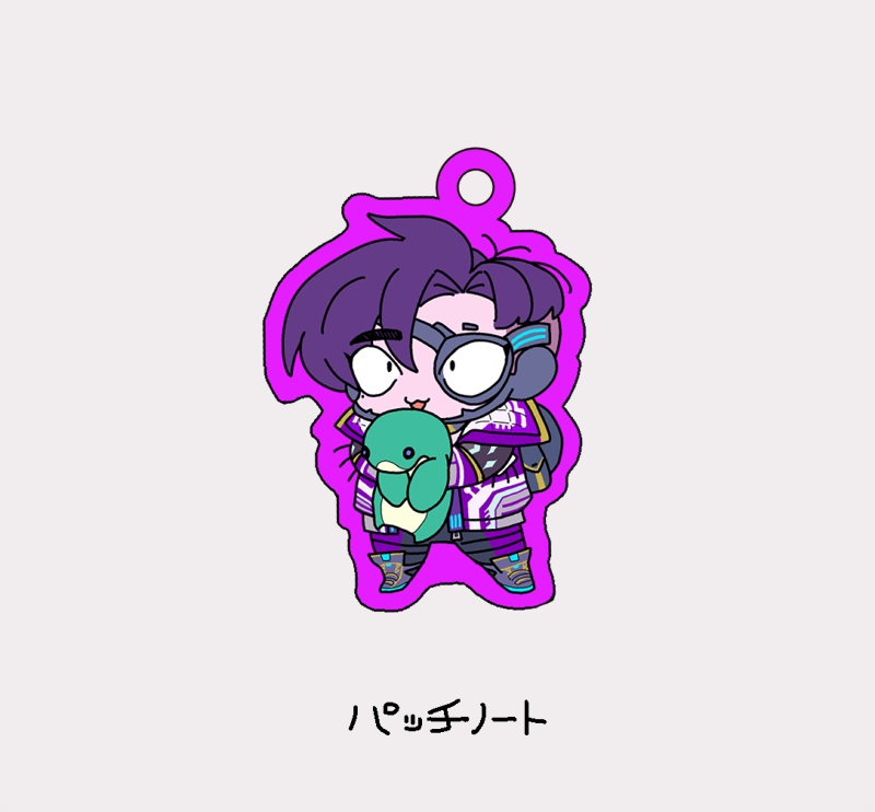 パッチノートアクリルキーホルダー