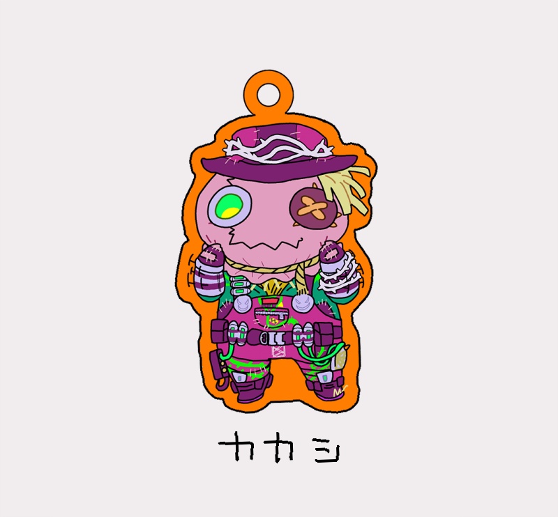 かかしアクリルキーホルダー