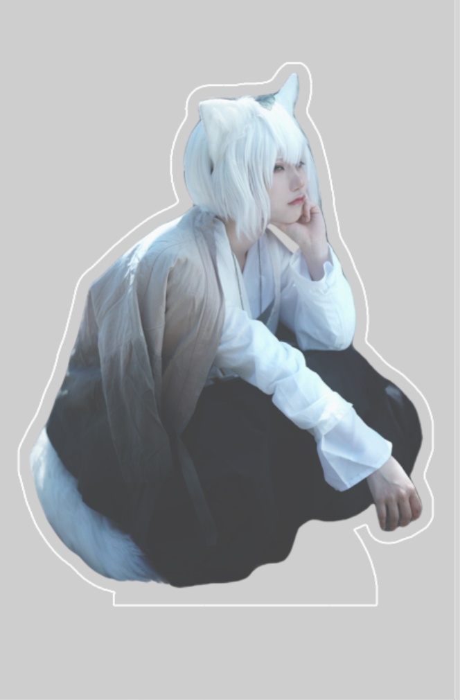 狐さんアクリルブロック