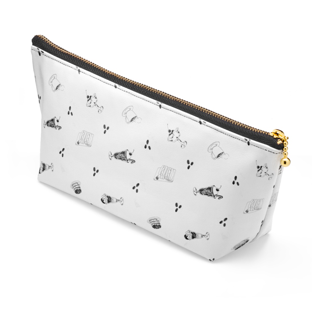 カフェ柄ポーチ