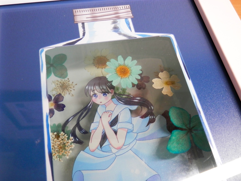 青をとじこめる【シャドーボックス】