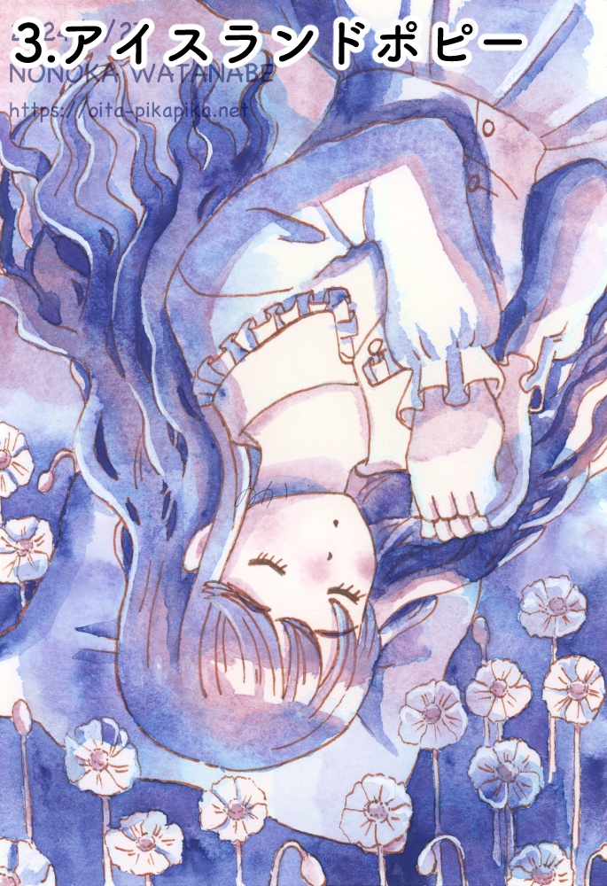 Bicolor Bouquet【透明水彩アナログ原画】