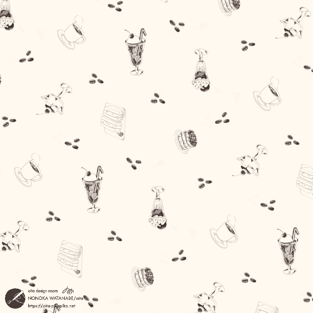 メガネ拭き 海柄/カフェ柄(バラ売り)【名古屋コミティア65 新作】