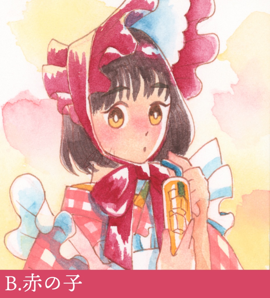 ミニ色紙4枚【名古屋コミティア65 新作】