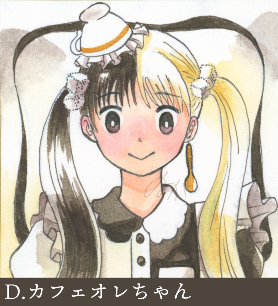 ミニ色紙4枚【名古屋コミティア65 新作】
