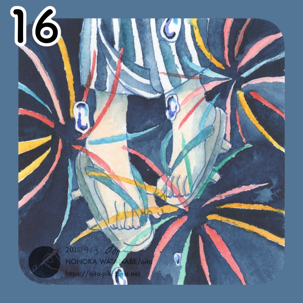 ミニサイズドローイング 36種【透明水彩アナログ原画】