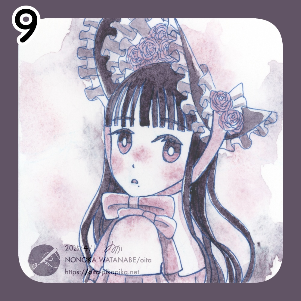 ミニサイズドローイング 36種【透明水彩アナログ原画】