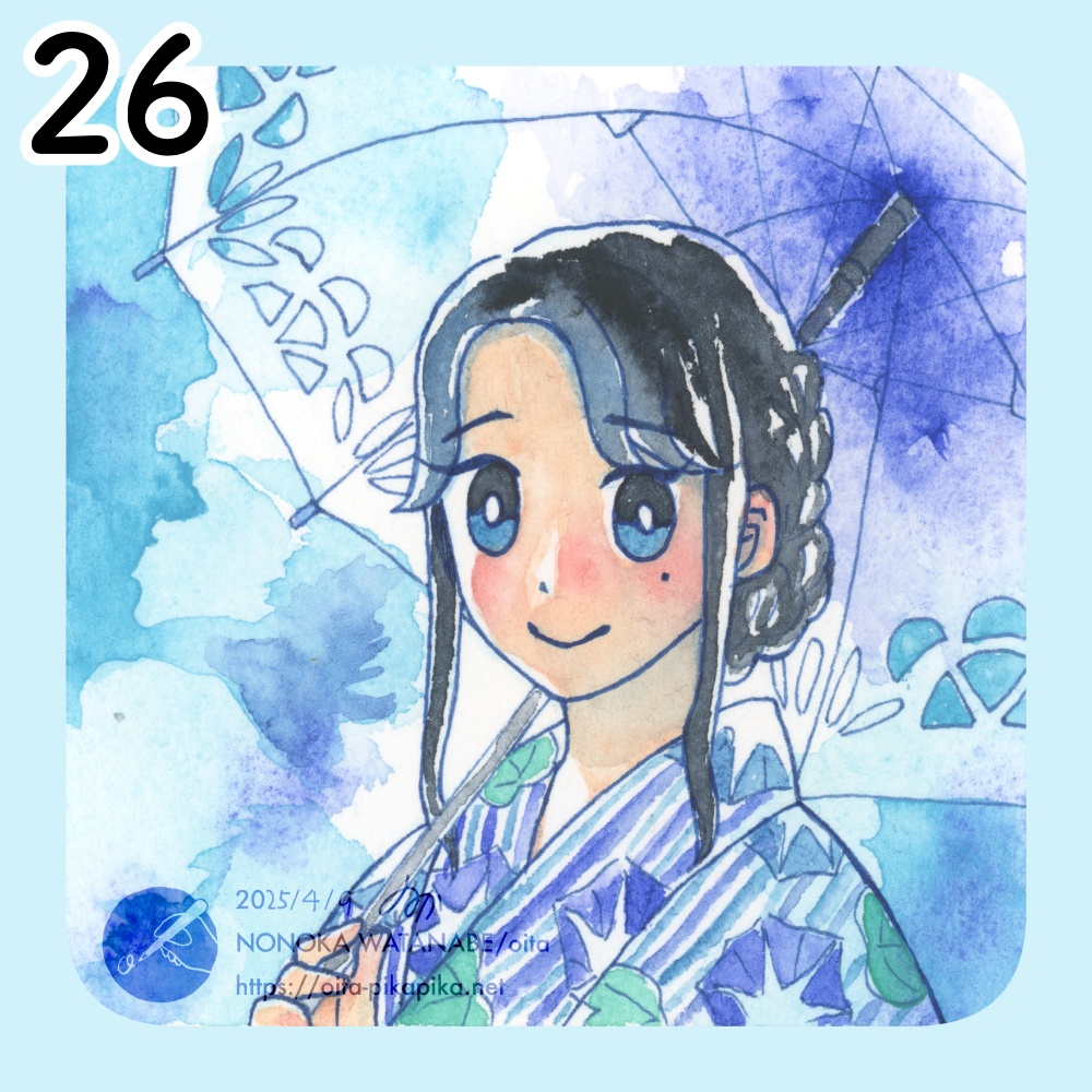 ミニサイズドローイング 36種【透明水彩アナログ原画】