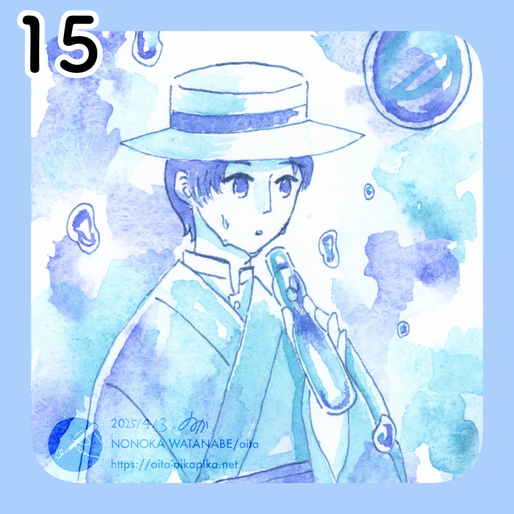 ミニサイズドローイング 36種【透明水彩アナログ原画】