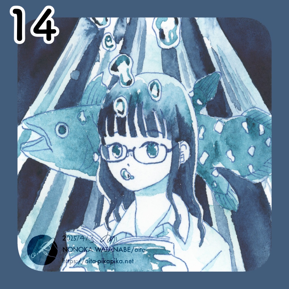 ミニサイズドローイング 36種【透明水彩アナログ原画】