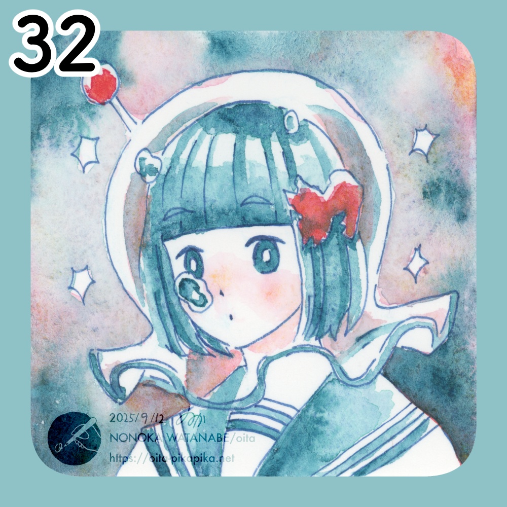 ミニサイズドローイング 36種【透明水彩アナログ原画】