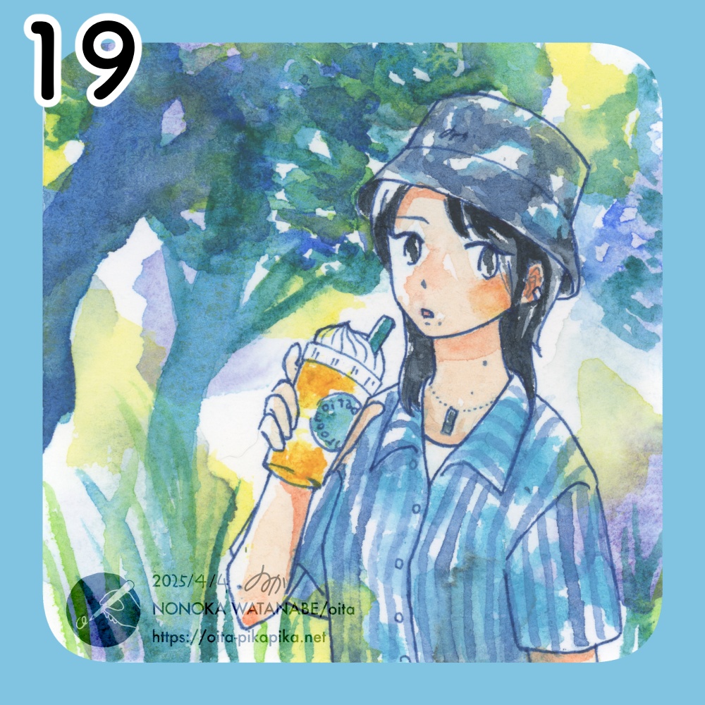 ミニサイズドローイング 36種【透明水彩アナログ原画】