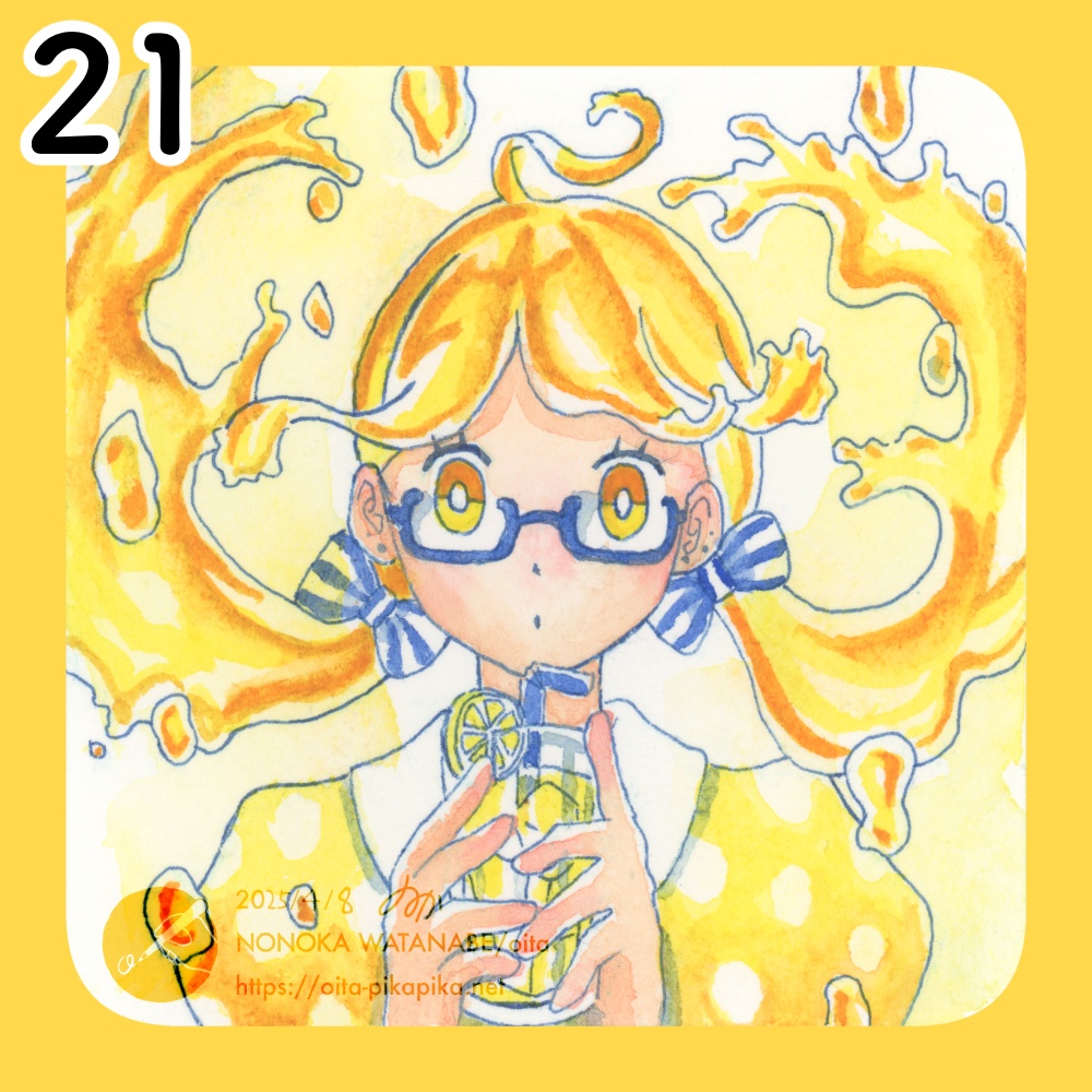 ミニサイズドローイング 36種【透明水彩アナログ原画】