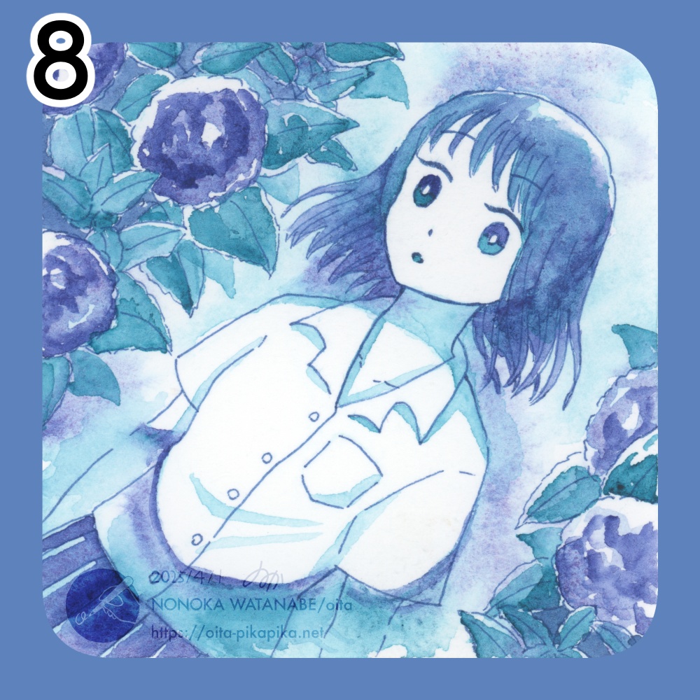 ミニサイズドローイング 36種【透明水彩アナログ原画】