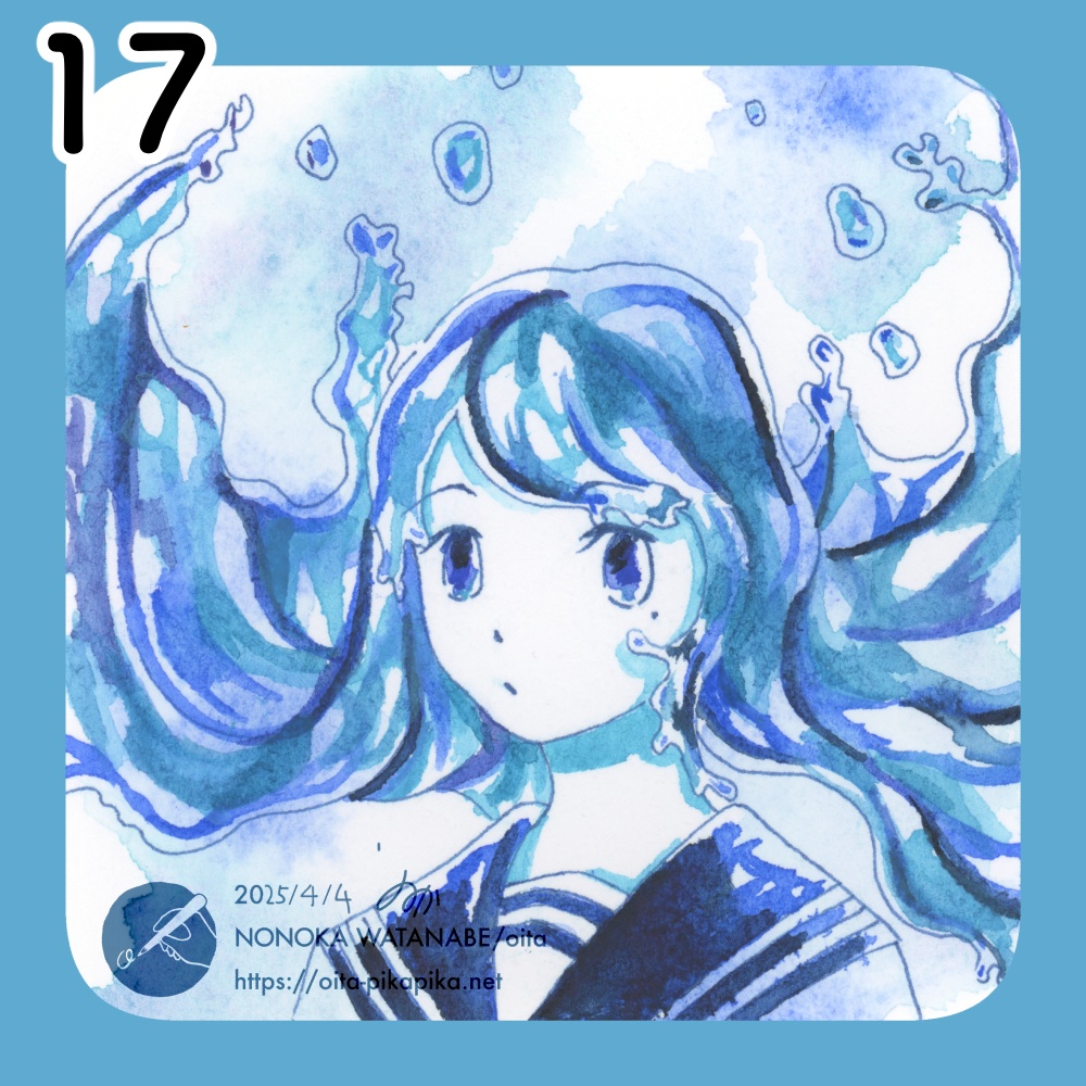 ミニサイズドローイング 36種【透明水彩アナログ原画】