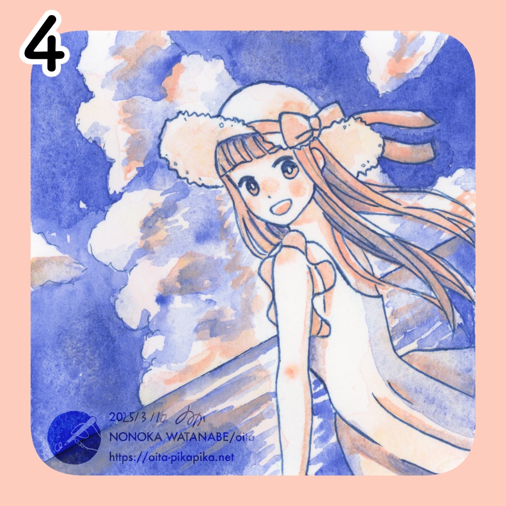 ミニサイズドローイング 36種【透明水彩アナログ原画】