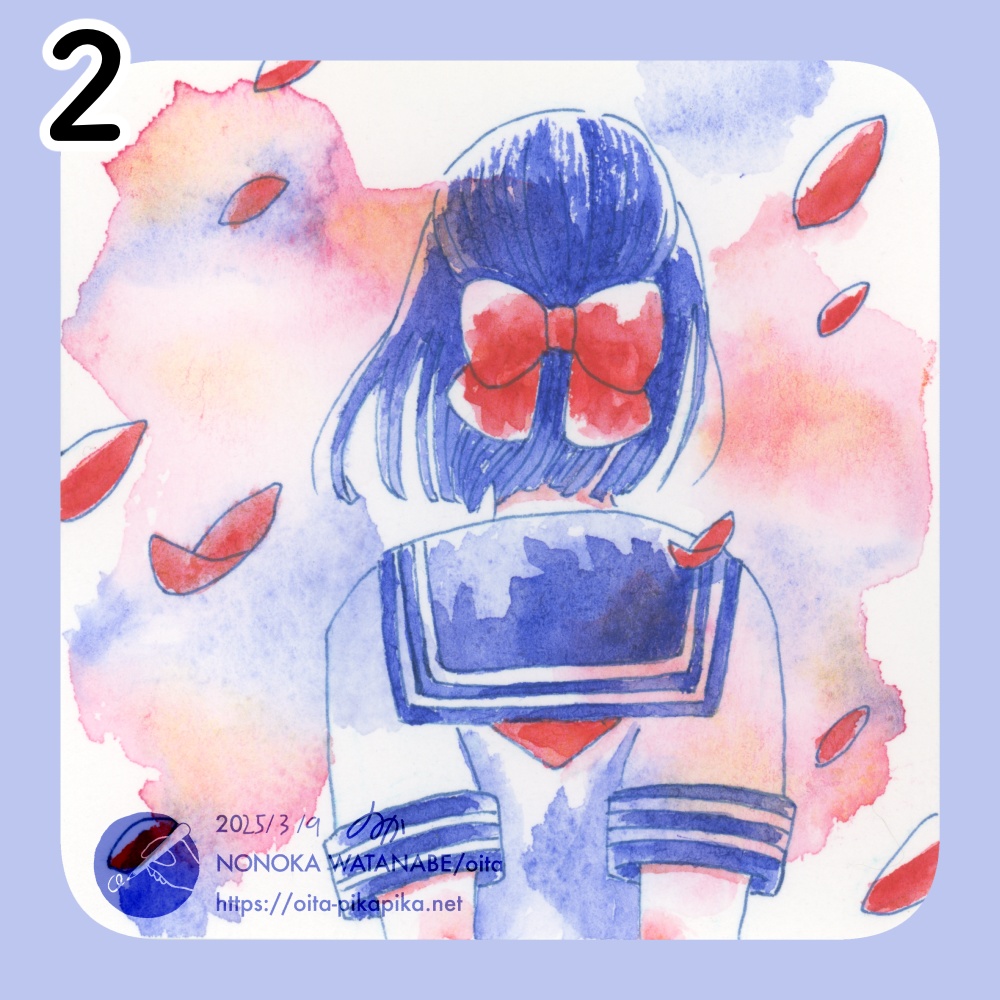 ミニサイズドローイング 36種【透明水彩アナログ原画】