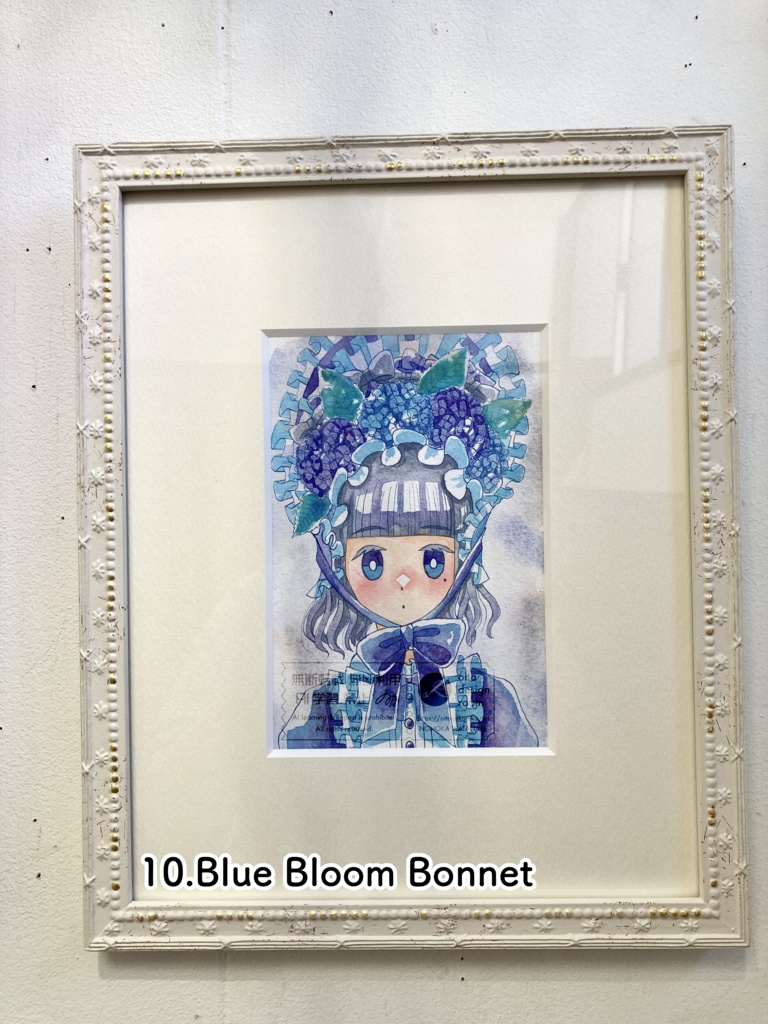 個展「夏がはじまる」新作額装原画10種【透明水彩アナログ原画】