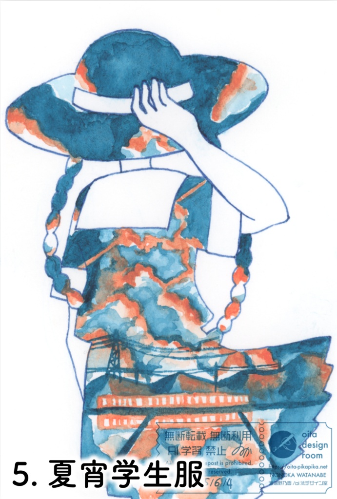 透明少女シリーズ【透明水彩アナログ原画】