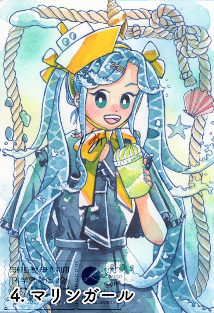 2025/10/16 追加 約A5サイズのイラスト6種