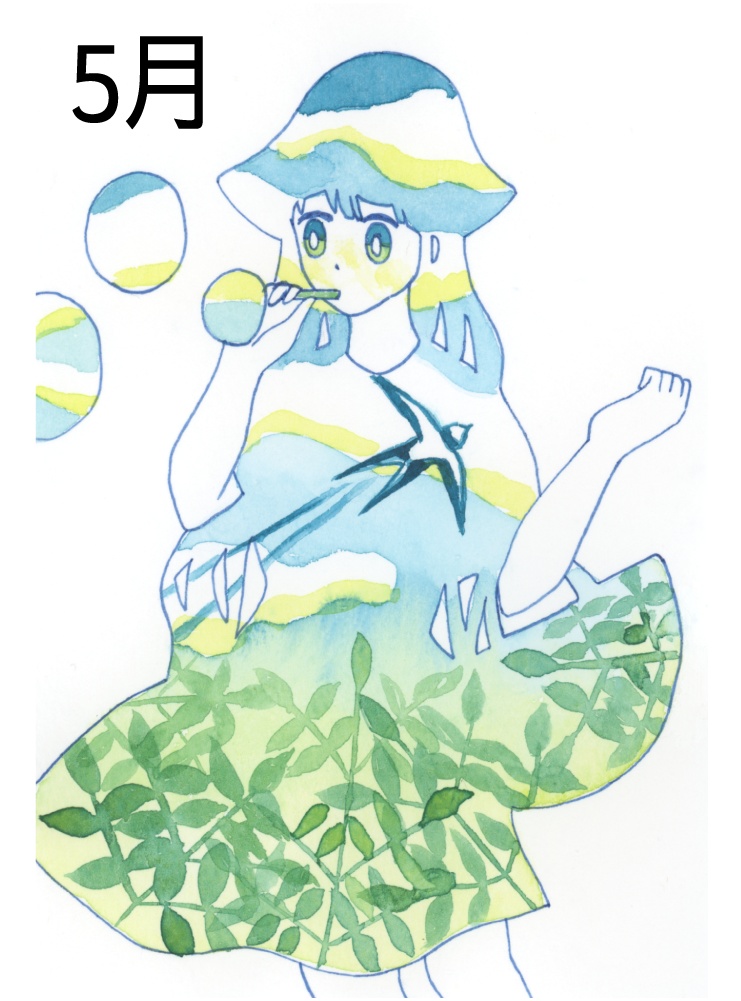 【透明水彩アナログ原画】Another Affect 原画