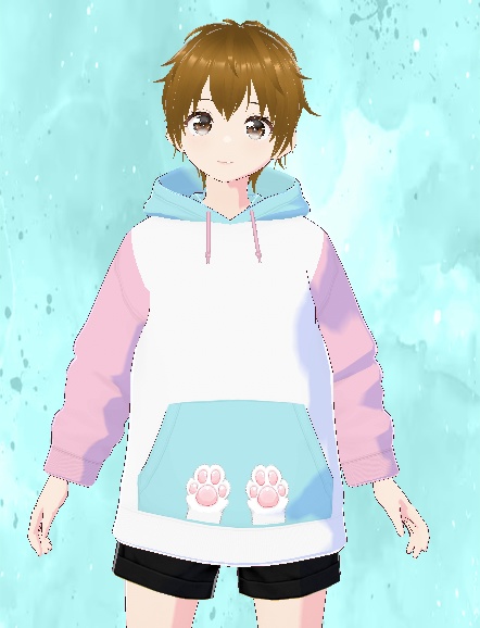 Pastel cat hoodie