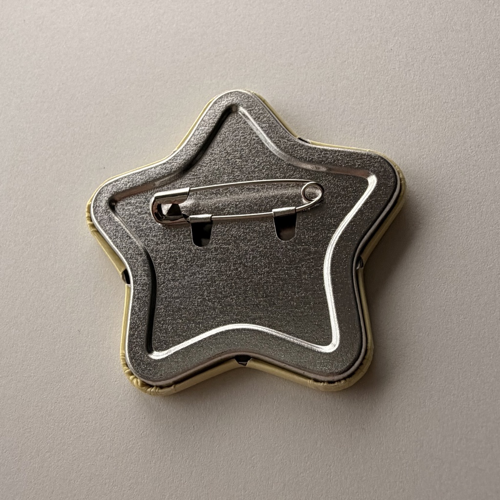 星型缶バッジ
