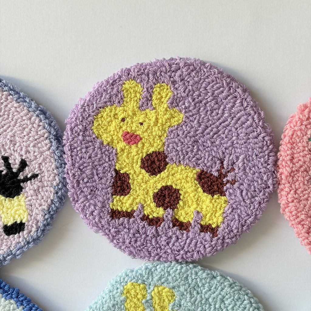 刺繍コースター