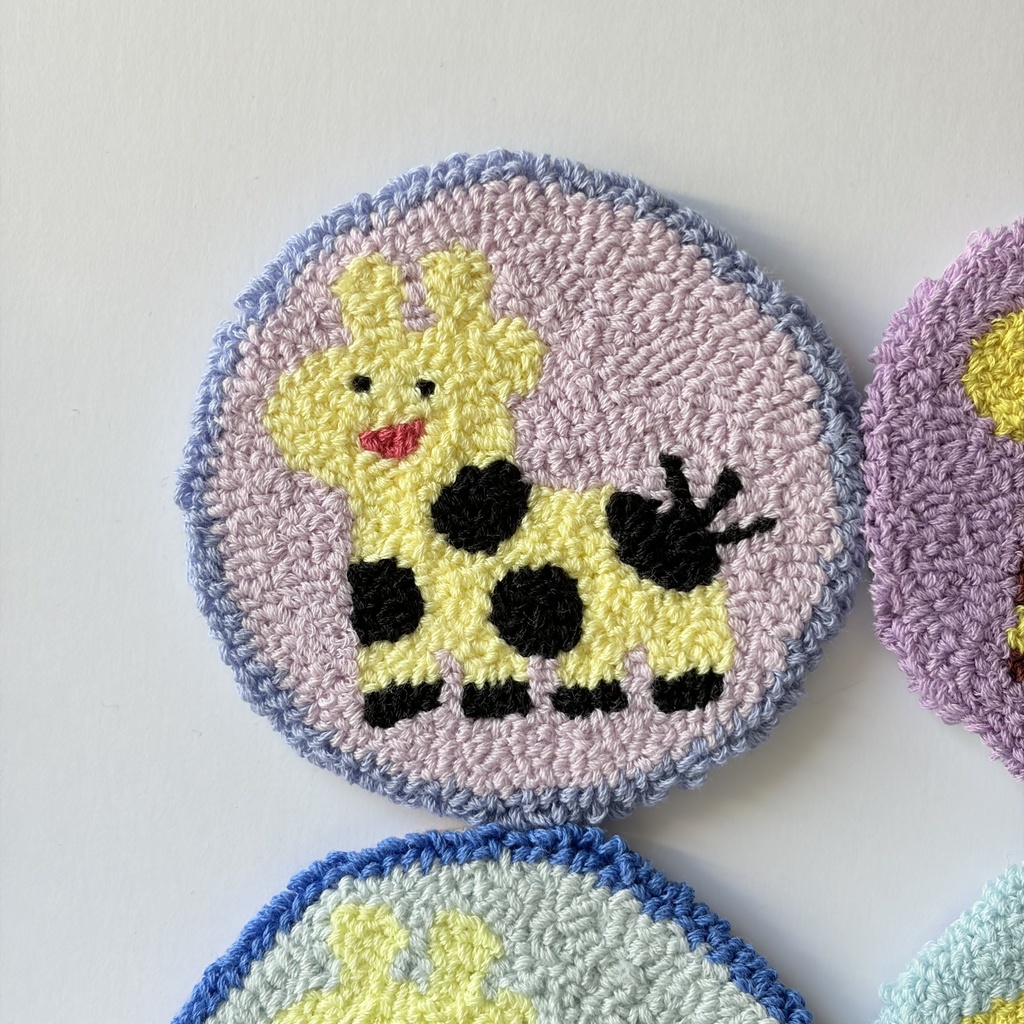 刺繍コースター