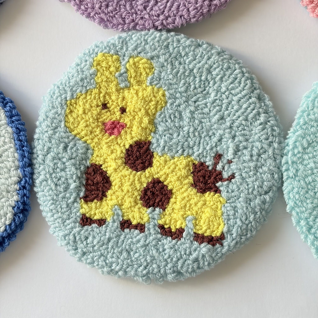 刺繍コースター