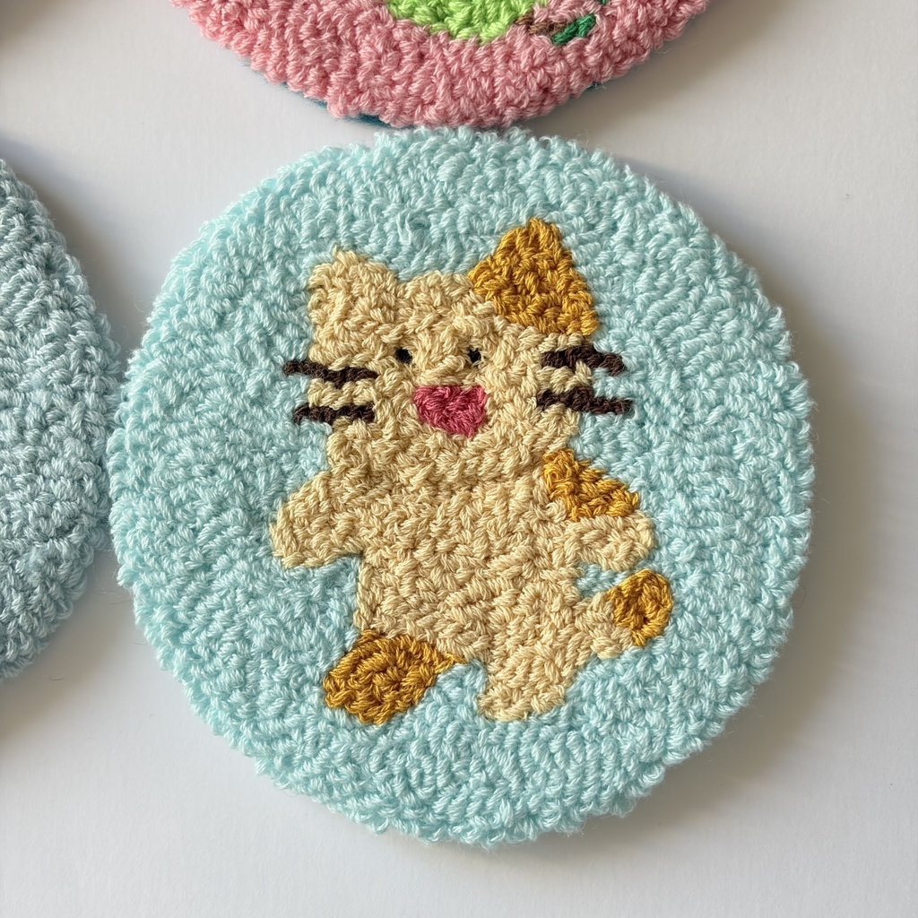 刺繍コースター