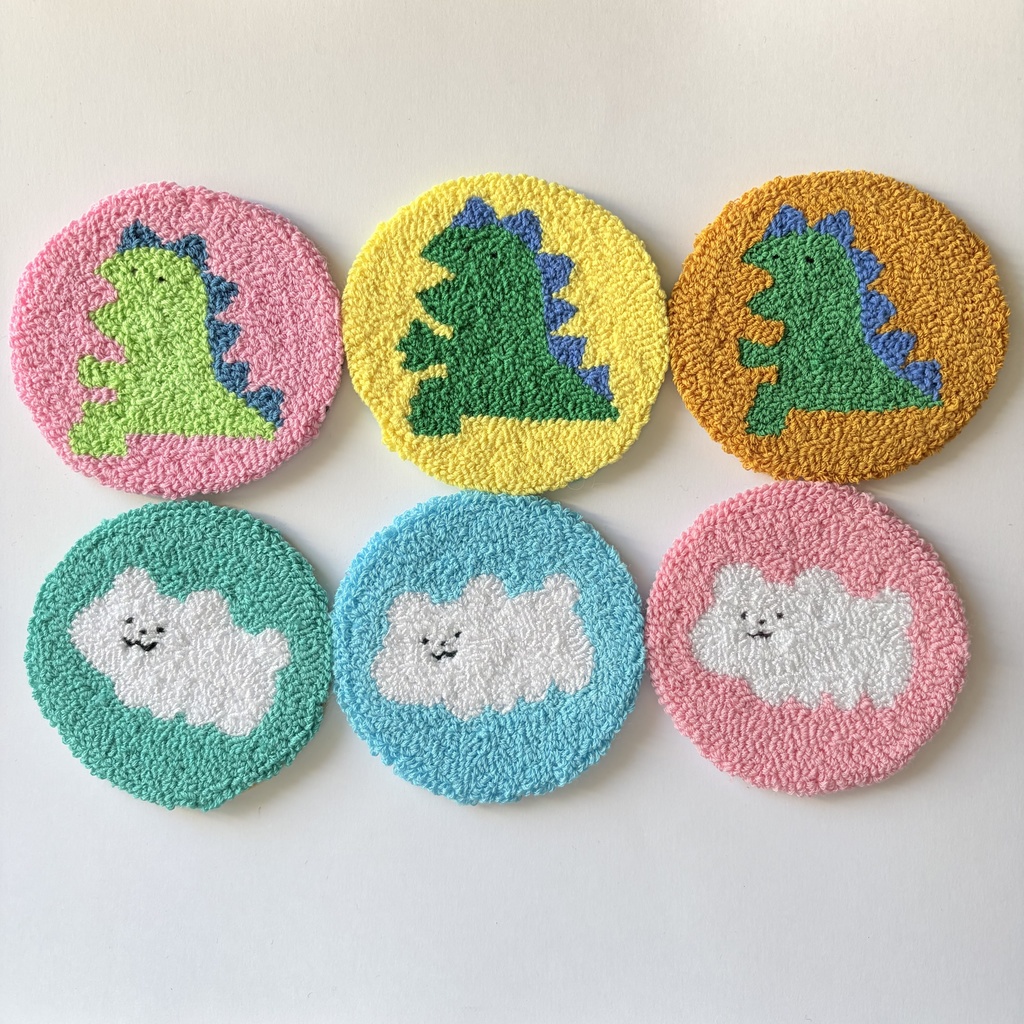 刺繍コースター