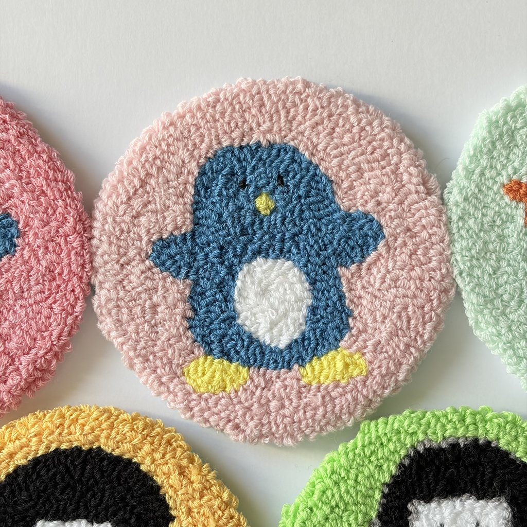 刺繍コースター