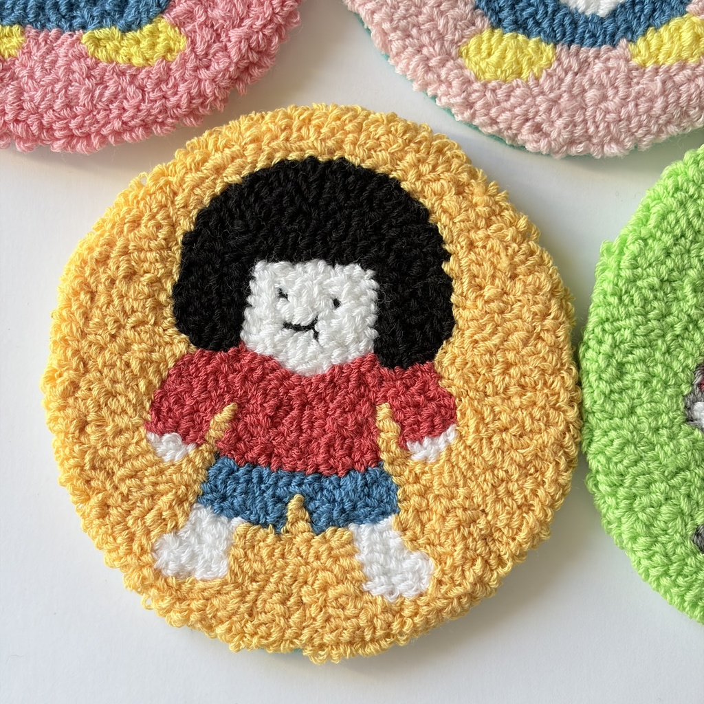 刺繍コースター