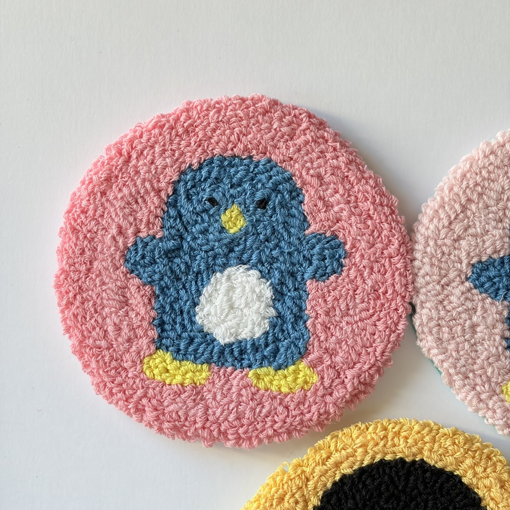 刺繍コースター