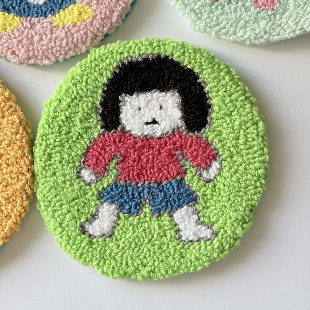 刺繍コースター