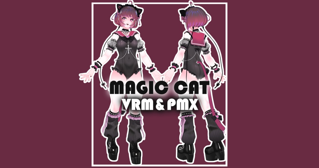 [VRM&PMX Model / Original Character] Magic Cat - byilan model shop - 2/2