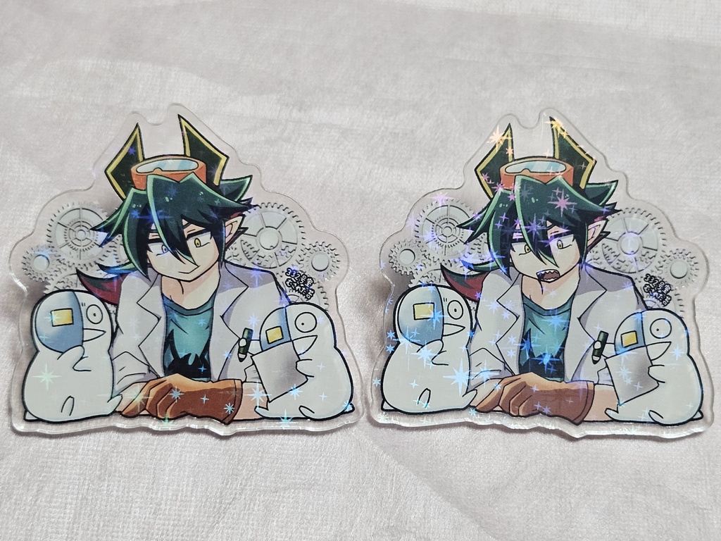 レオともぐのみまもりアクリルクリップ