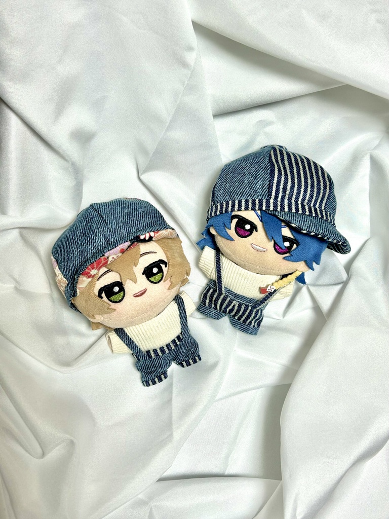 ちびぐるみ用お洋服セット(チェック黄)
