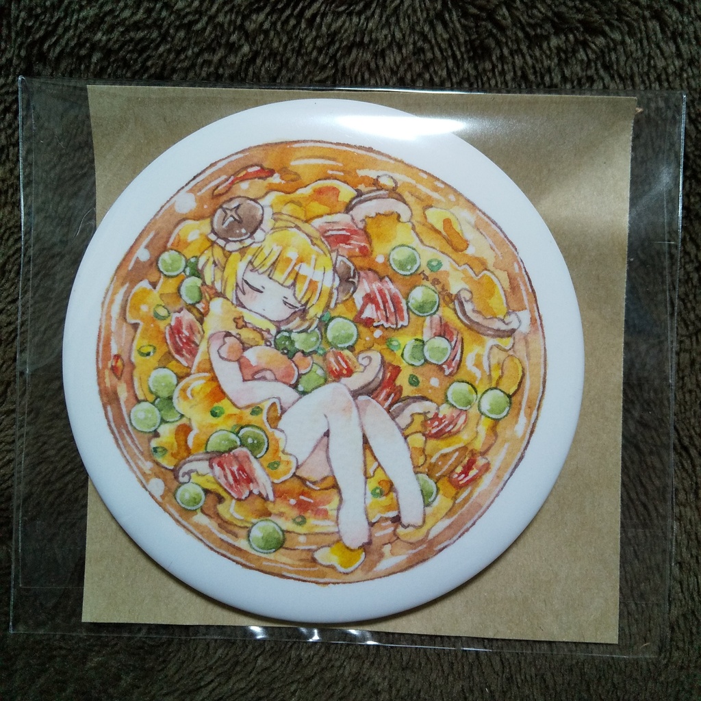 たまご料理の缶バッジ